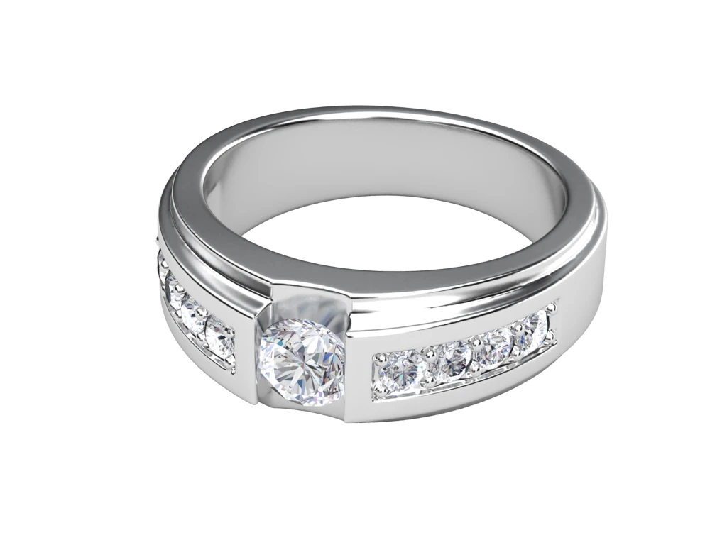 แหวนเพชรผู้ชาย Jett Channel