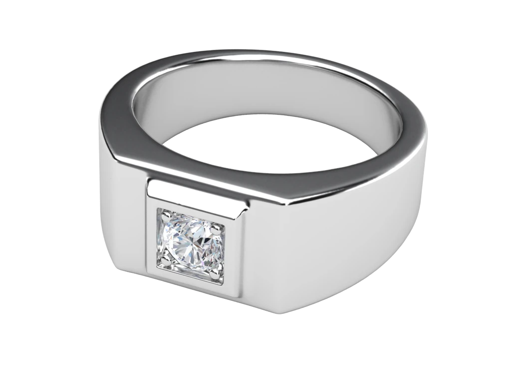 แหวนเพชรผู้ชาย Archer Signet