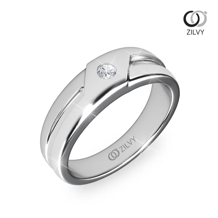 แหวนเพชรผู้ชาย Blake Bezel