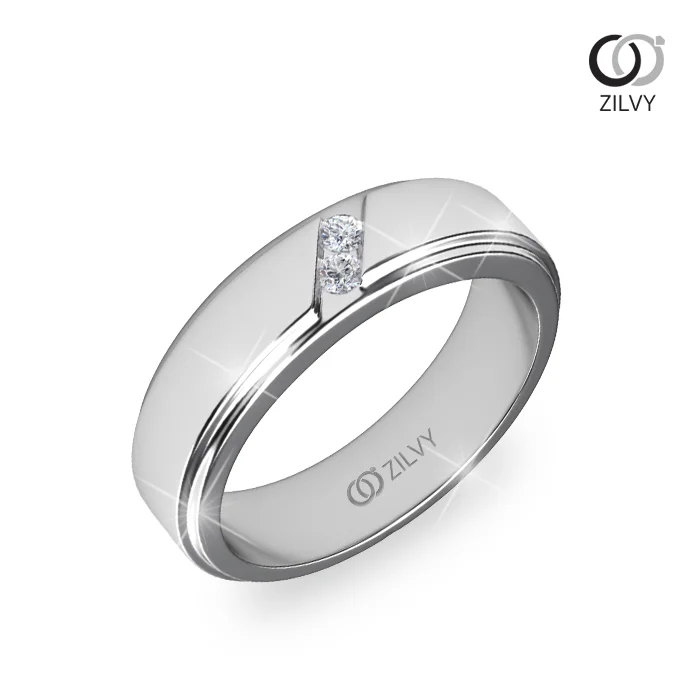 Men's Diamond Ring BR279 - perspective view