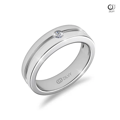 แหวนเพชรผู้ชาย รุ่น BR280 - มุมเปอร์สเปกทีฟ