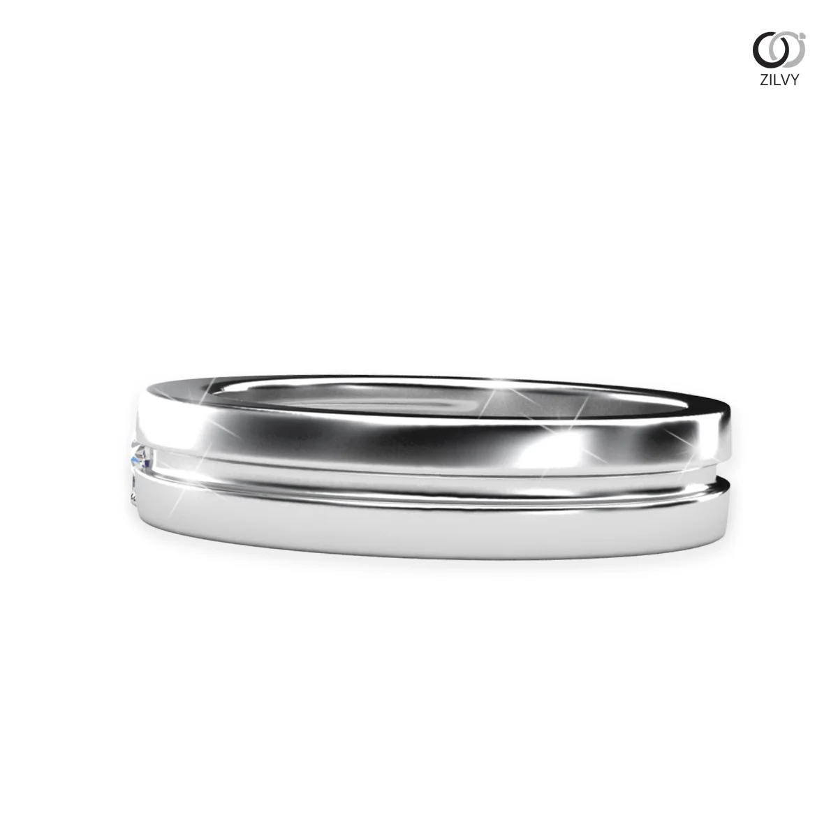 Men's Diamond Ring BR280 - side view