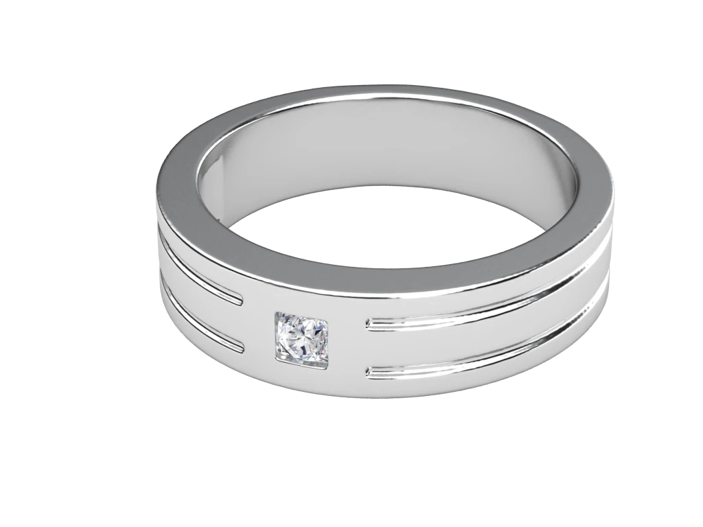 แหวนเพชรผู้ชาย Jett Line