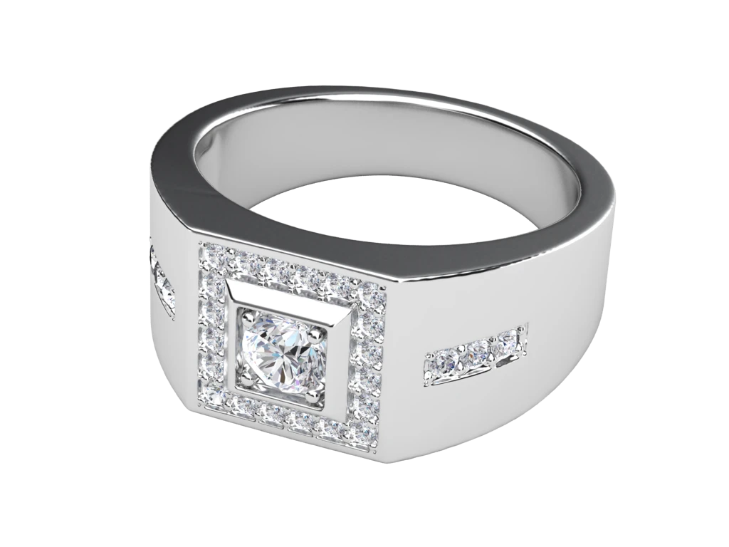 แหวนเพชรผู้ชาย Blake Signet