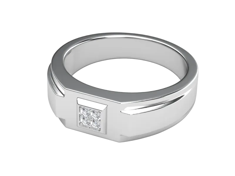 แหวนเพชรผู้ชาย Hawk Signet