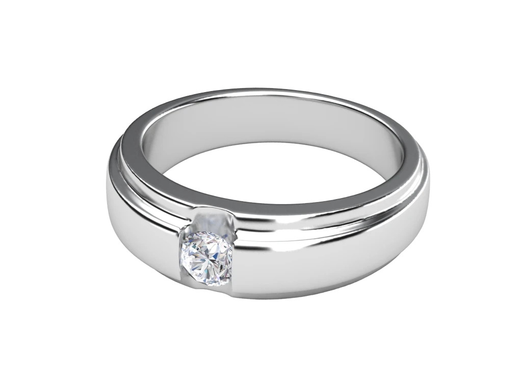 แหวนเพชรผู้ชาย Landon Line