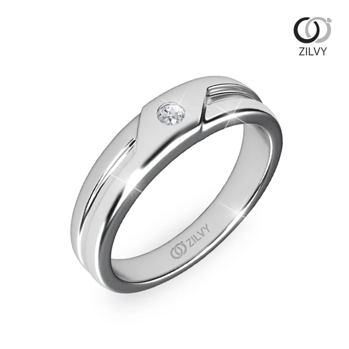 แหวนเพชรผู้ชาย Quentin Bezel