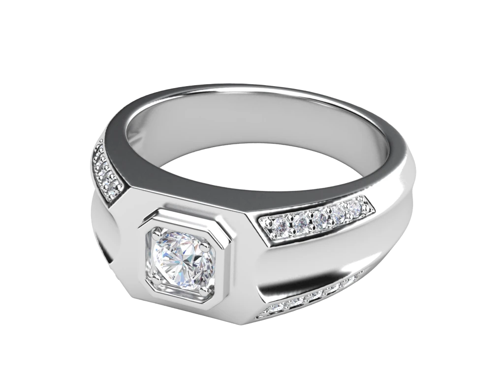 แหวนเพชรผู้ชาย Rhodes Signet