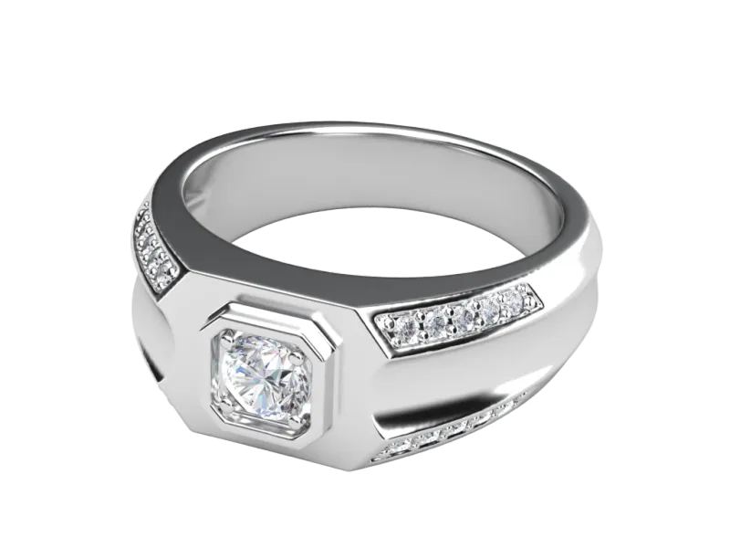 แหวนเพชรผู้ชาย Rhodes Signet
