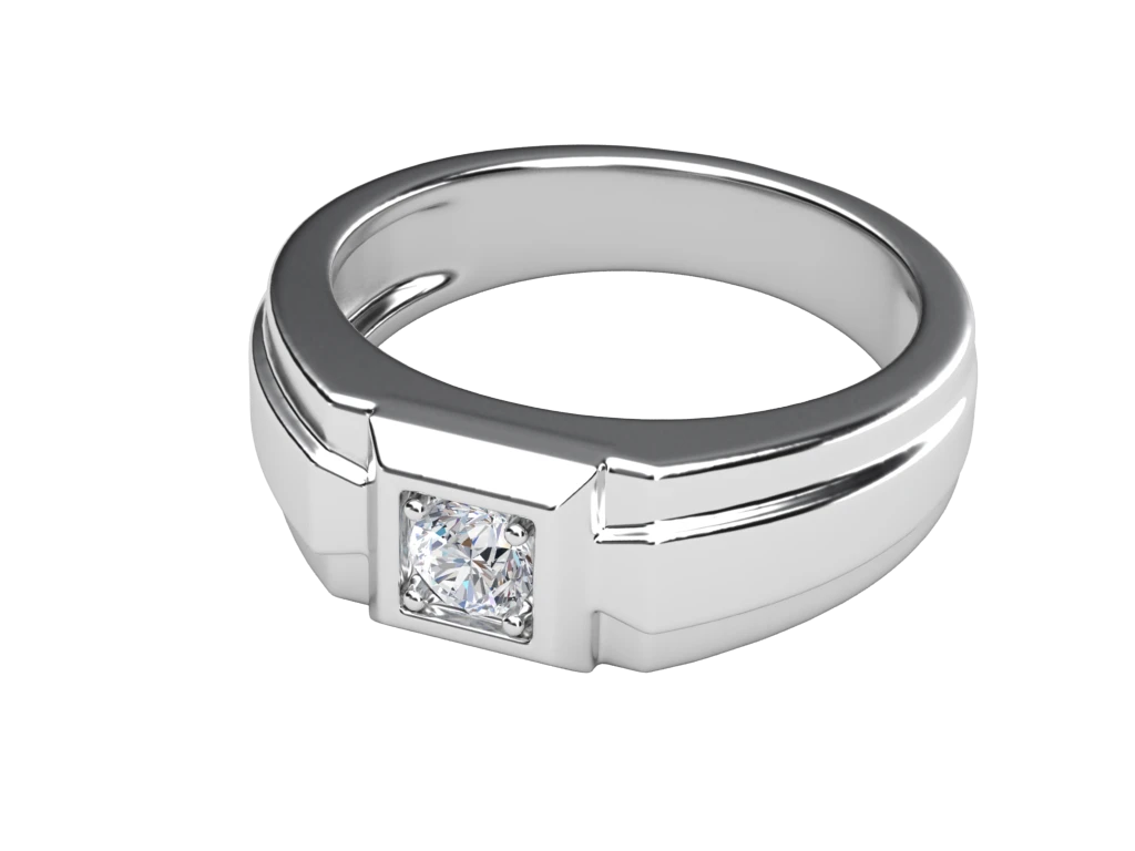 แหวนเพชรผู้ชาย Summit Signet