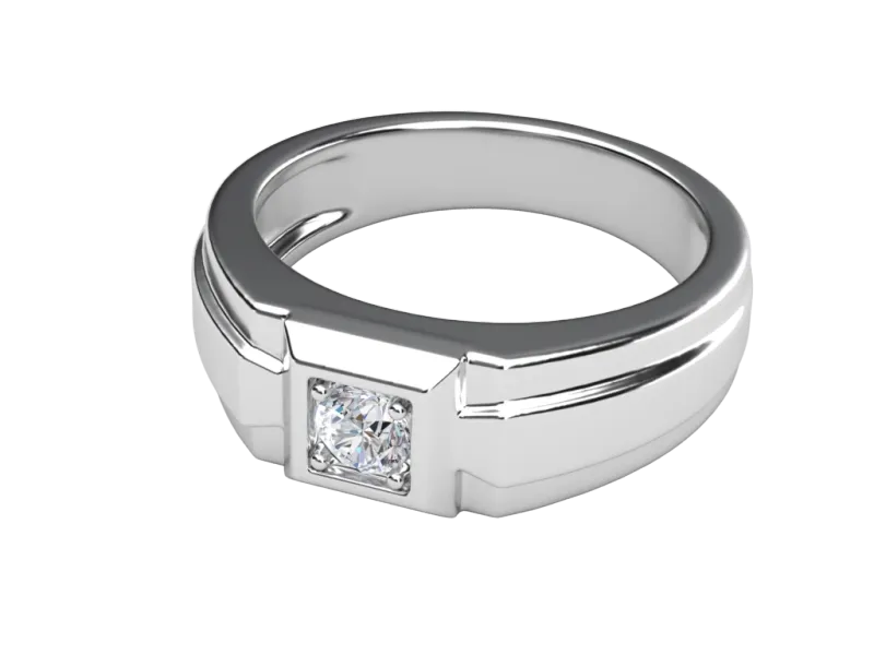 แหวนเพชรผู้ชาย Summit Signet