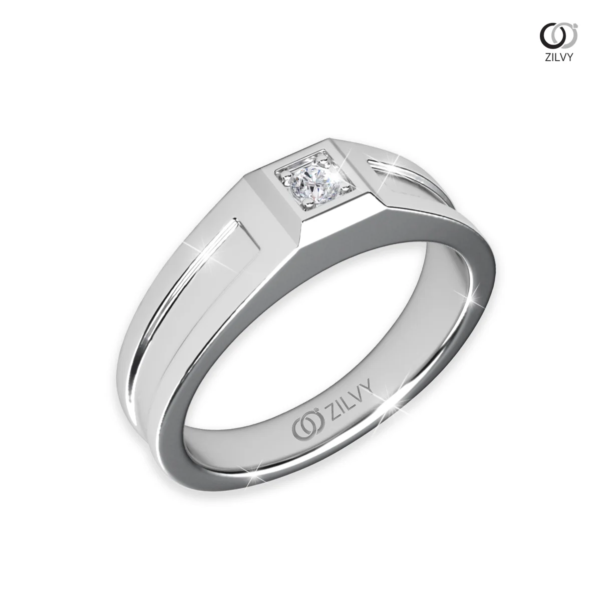 แหวนเพชรผู้ชาย Beckett Signet