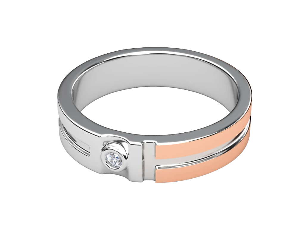 แหวนเพชรผู้ชาย Baron Line