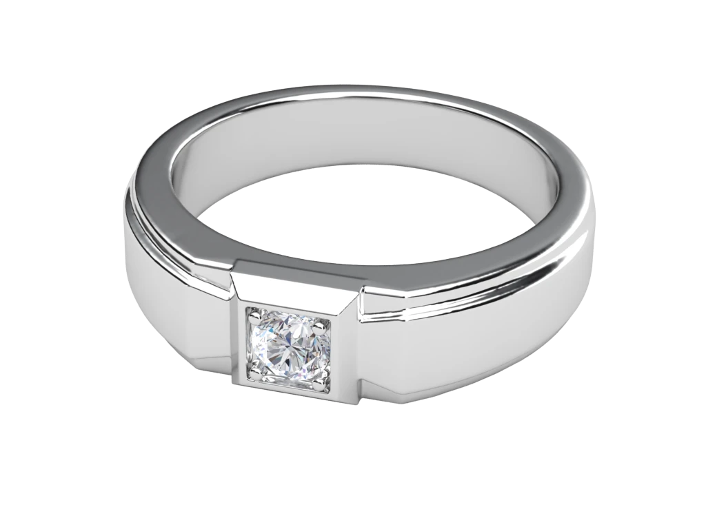 แหวนเพชรผู้ชาย Stone Signet