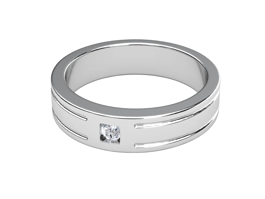 แหวนเพชรผู้ชาย Hawk Line