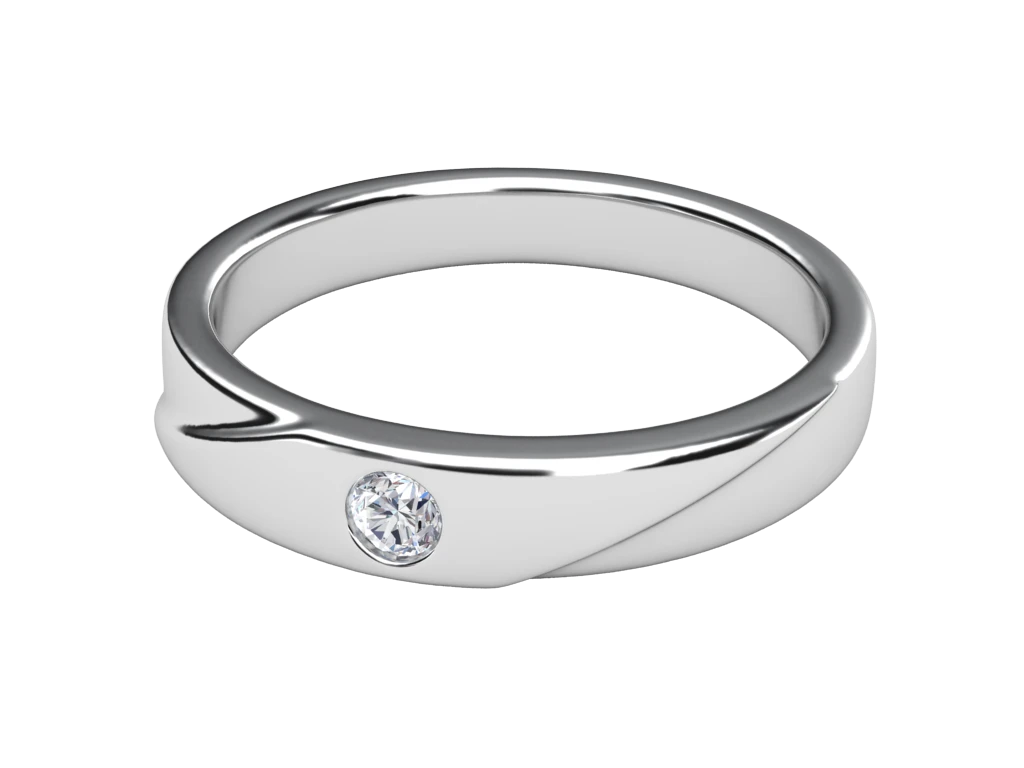 แหวนเพชรผู้ชาย Pierce Line