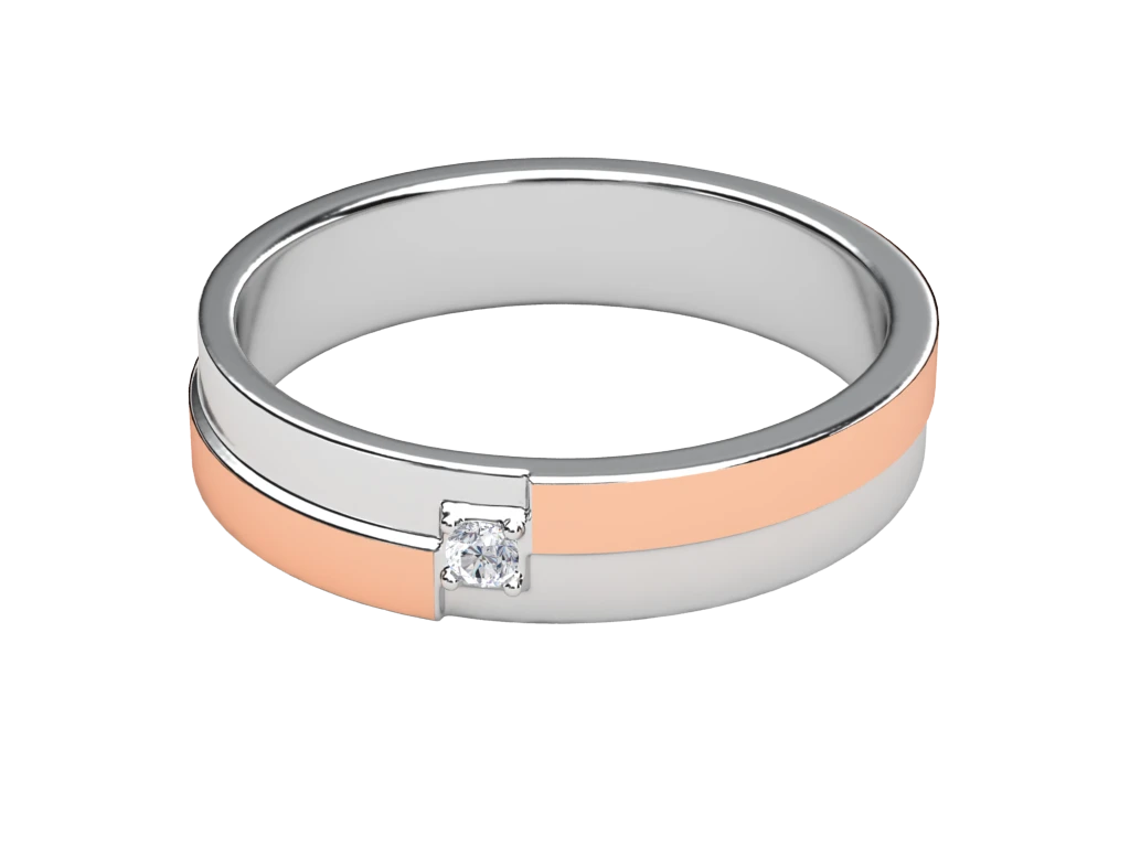 แหวนเพชรผู้ชาย Victor Horizon