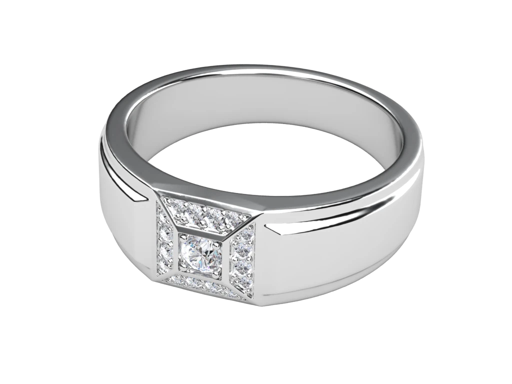 แหวนเพชรผู้ชาย Jasper Seal