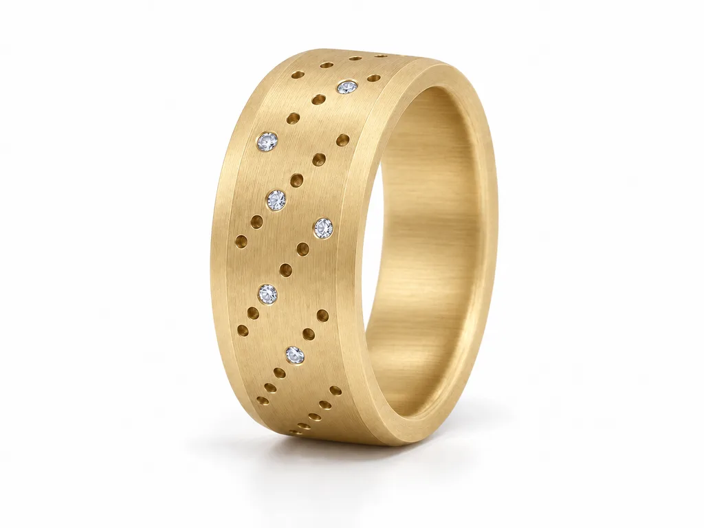 Drilled Disc - satin-brushed finish