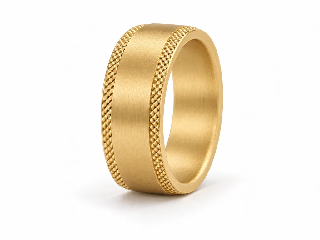 Knurl Edge - satin-brushed finish