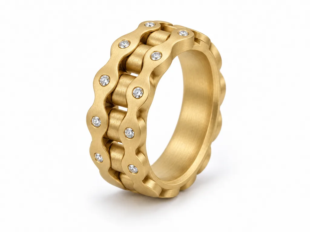 Roller Chain - satin-brushed finish