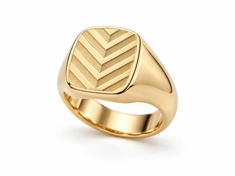 แหวนผู้ชายตรา Tread Signet