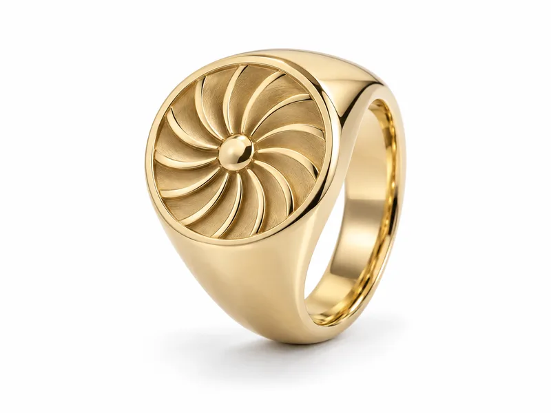 แหวนผู้ชายตรา Turbine Signet