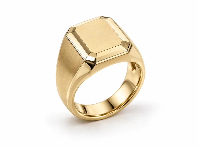 แหวนผู้ชายตรา Ingot Signet