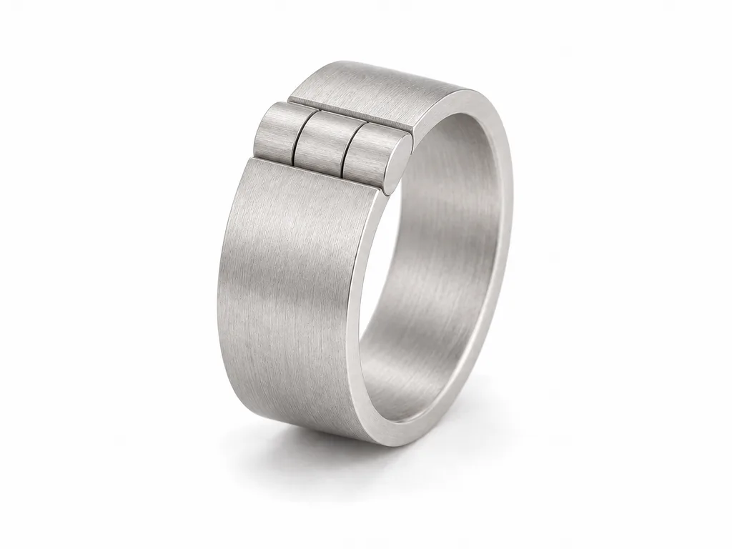 Hinge - satin-brushed finish