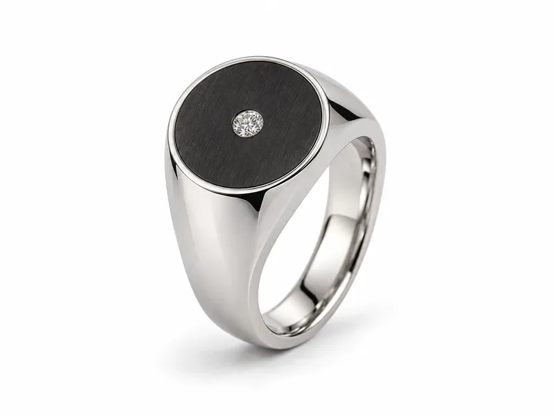 แหวนเพชรผู้ชายตรา Eclipse Signet