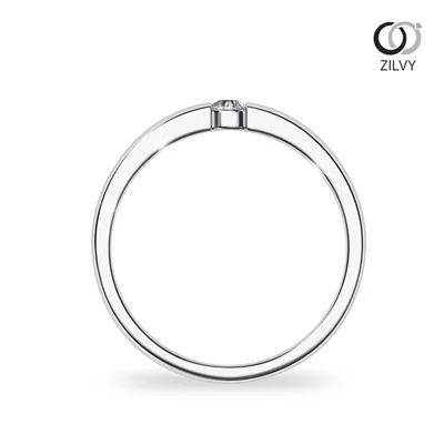 แหวนเพชรผู้หญิง รุ่น GR019 - มุมหน้า