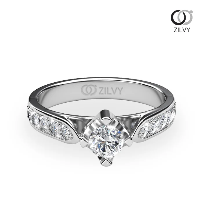 Women's Diamond Ring GR023 - top view