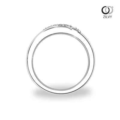 แหวนเพชรผู้หญิง รุ่น GR035 - มุมหน้า