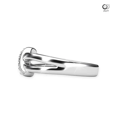 แหวนเพชรผู้หญิง รุ่น GR051 - มุมข้าง