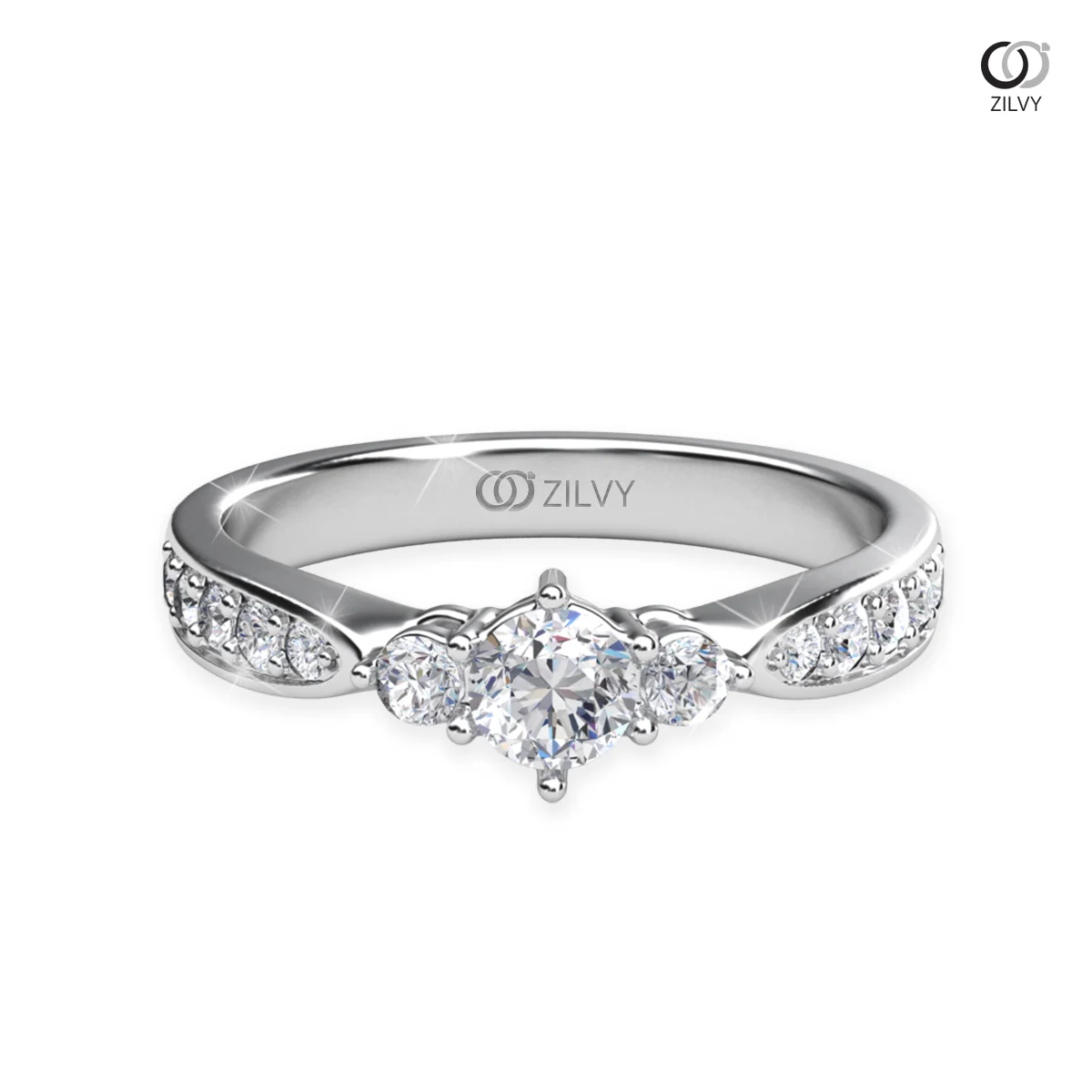 Women's Diamond Ring GR1004 - top view