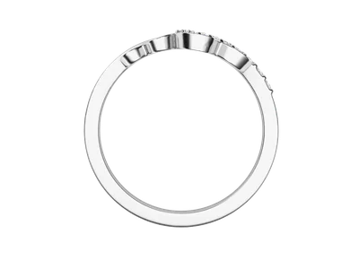 แหวนเพชรผู้หญิง รุ่น GR1011 - มุมหน้า