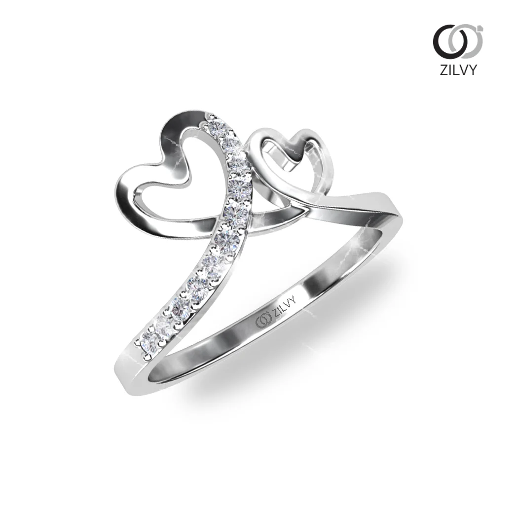 แหวนเพชร Rosette Pavé