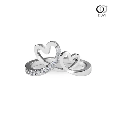 แหวนเพชรผู้หญิง รุ่น GR1011 - มุมบน