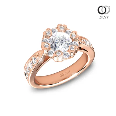 แหวนเพชรผู้หญิง รุ่น GR1013 - ภาพเต็ม