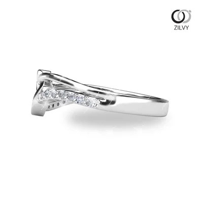 แหวนเพชรผู้หญิง รุ่น GR1014 - มุมข้าง