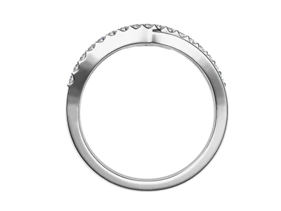 แหวนเพชรผู้หญิง รุ่น GR1015 - มุมหน้า