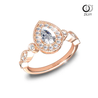 แหวนเพชรผู้หญิง รุ่น GR1019 - มุมเปอร์สเปกทีฟ