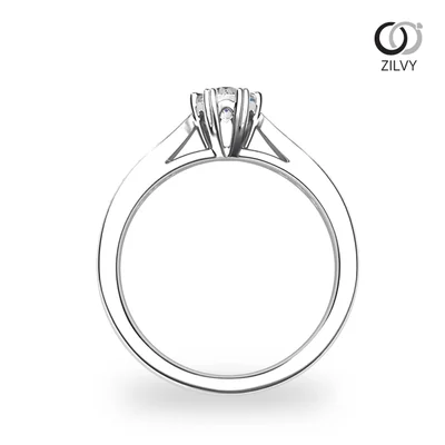 แหวนเพชรผู้หญิง รุ่น GR1021 - มุมหน้า