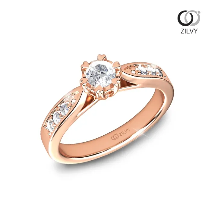 แหวนเพชรประดับข้าง Philippa