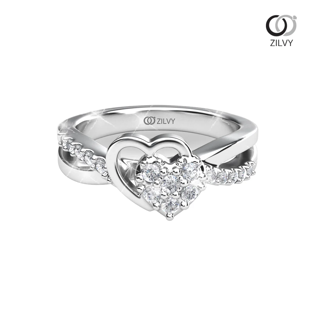 Women's Diamond Ring GR1023 - top view