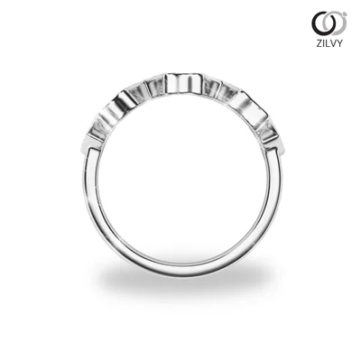 แหวนเพชรผู้หญิง รุ่น GR1025 - มุมหน้า