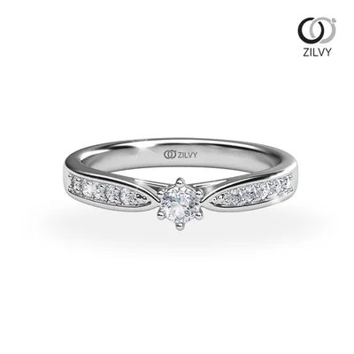 แหวนเพชรผู้หญิง รุ่น GR1027 - มุมบน