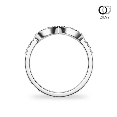 แหวนเพชรผู้หญิง รุ่น GR1028 - มุมหน้า