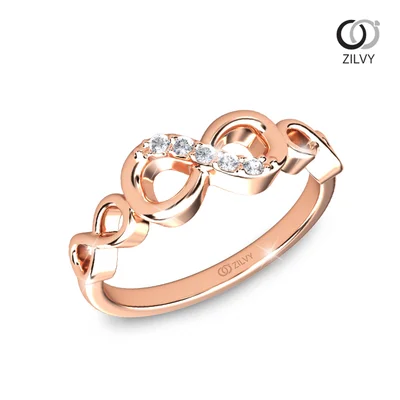 แหวนเพชรผู้หญิง รุ่น GR1029 - มุมเปอร์สเปกทีฟ