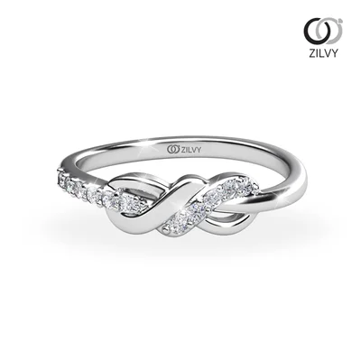 แหวนเพชรผู้หญิง รุ่น GR1032 - มุมบน